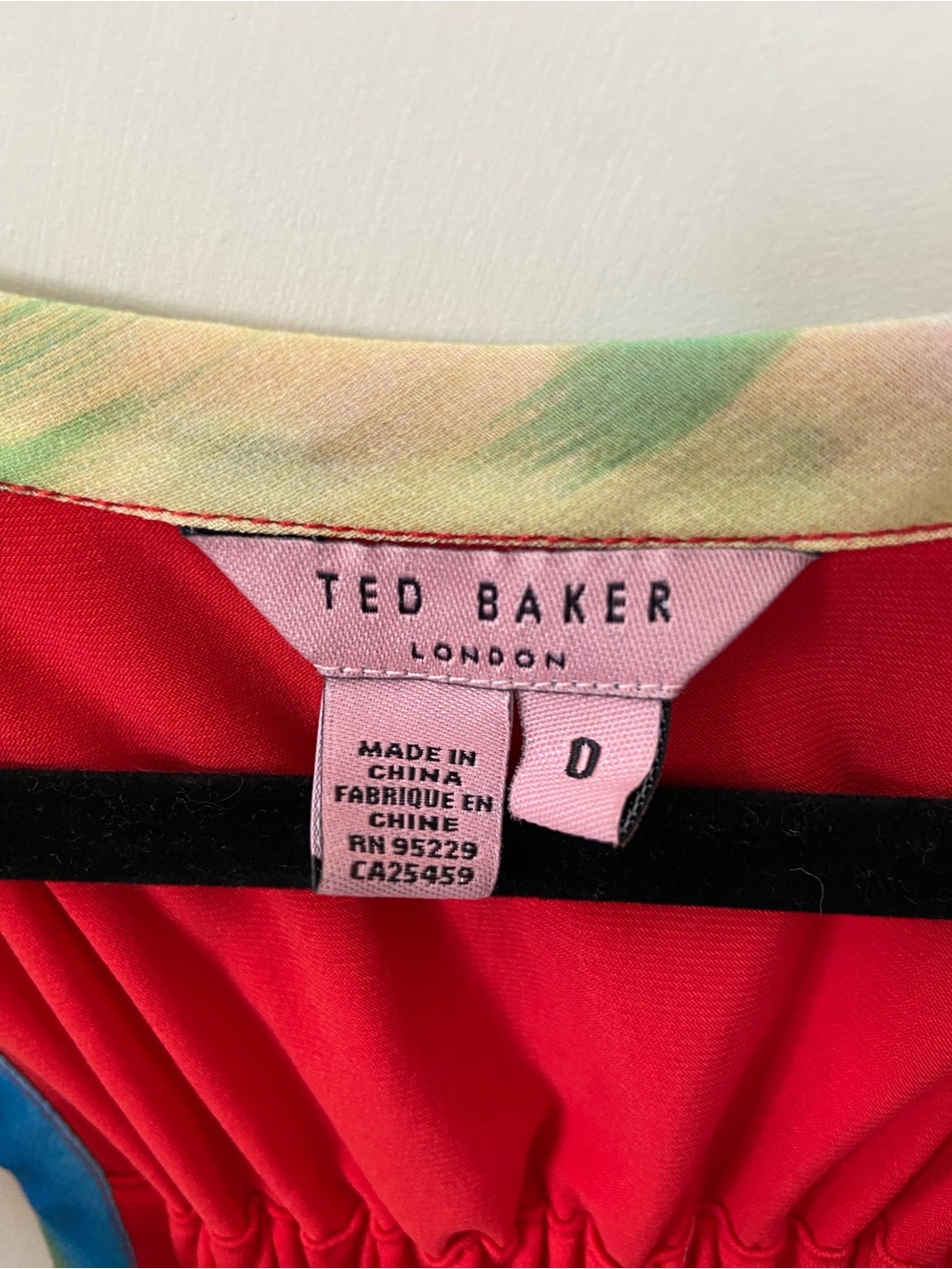 Ted Baker Silk Multicolor Abstract Print Scoop Neck Tank Top - Picture 4 of 12